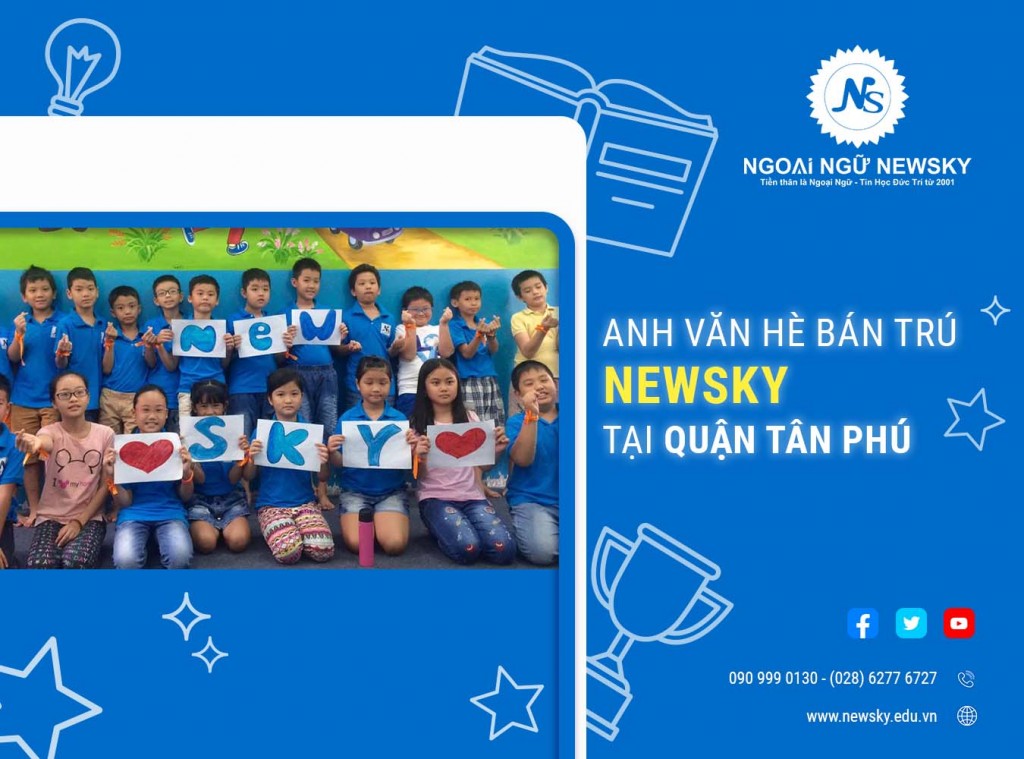 Anh văn hè bán trú cho trẻ em tại quận Tân Phú