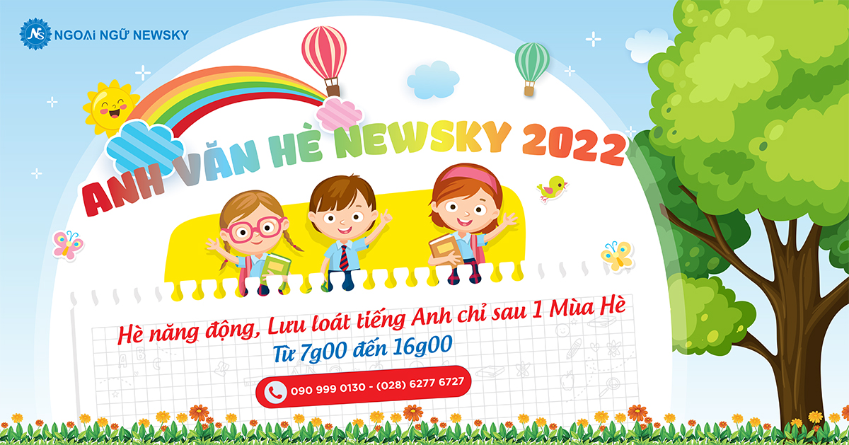 Popup Anh Văn Hè Bán Trú NewSky 2022