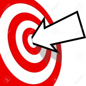 5571008-An-arrow-with-your-copyspace-hits-the-bulls-eye-of-a-red-target-dead-center--Stock-Vector