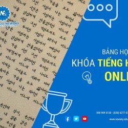 Bảng học phí khóa tiếng Hàn online