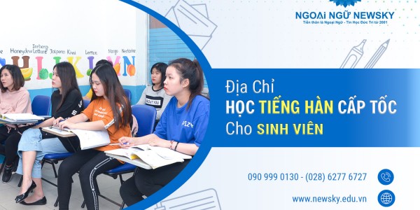 Địa chỉ học tiếng Hàn cấp tốc cho Sinh Viên