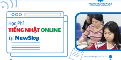 Học phí học tiếng Nhật Online mới nhất tại NewSky