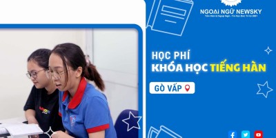 Học phí khóa học tiếng Hàn tại Gò Vấp