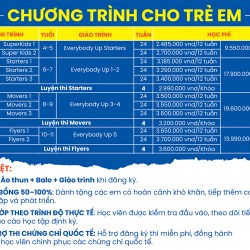 Học phí Tiếng Anh Trẻ Em tại TpHCM - NewSky