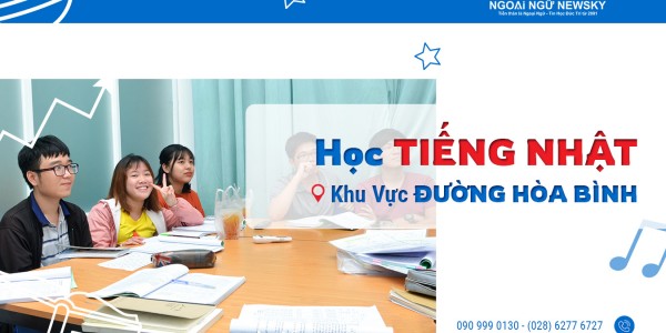 Học tiếng Nhật khu vực đường Hòa Bình