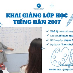 KHAI GIẢNG KHÓA HỌC TIẾNG HÀN NĂM 2017