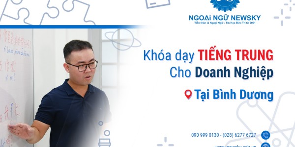 Khóa dạy tiếng Trung cho Doanh Nghiệp tại Bình Dương