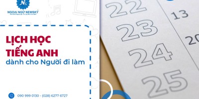 Lịch học tiếng Anh dành cho Người đi làm