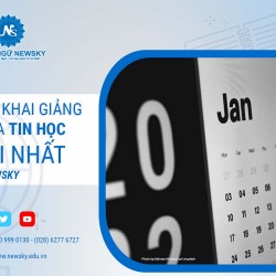 Lịch khai giảng khóa tin học mới nhất tại NewSky