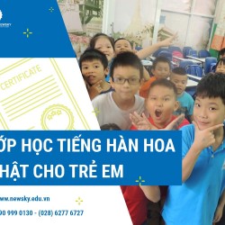 Lớp học tiếng Hàn-Hoa-Nhật cho trẻ em