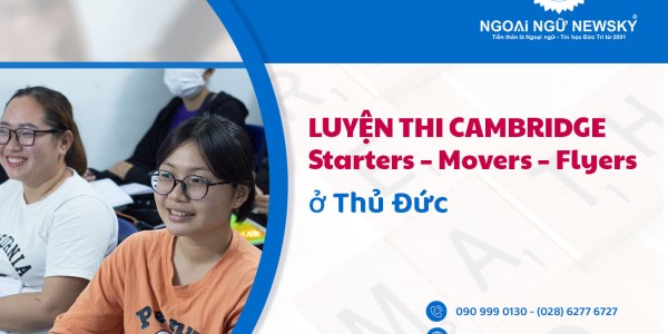 Luyện thi Cambridge Starters – Movers – Flyers ở Thủ Đức