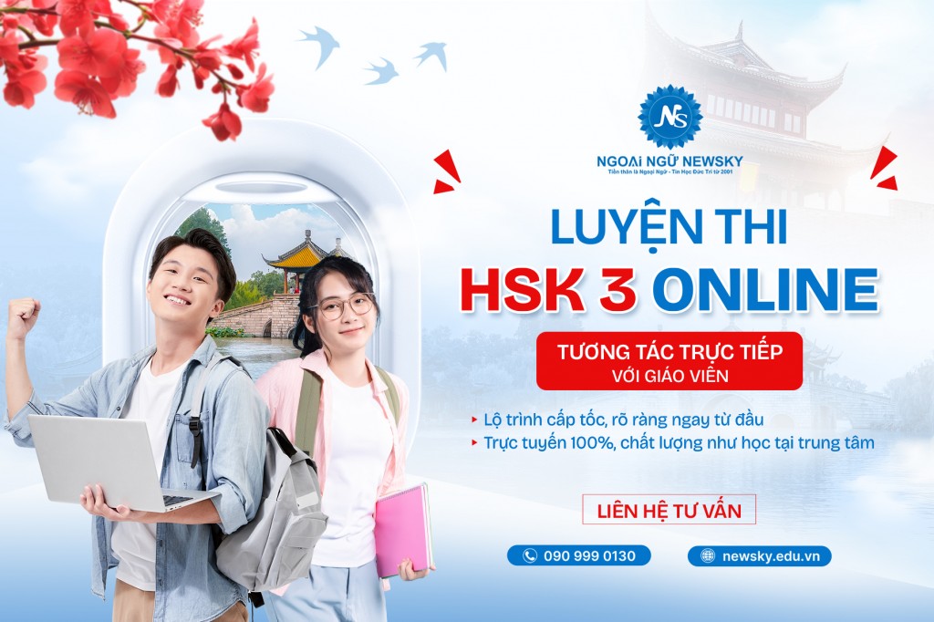 Luyện thi HSK 3 Online cấp tốc