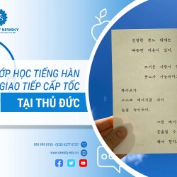 Tiếng Hàn giao tiếp cấp tốc tại Thủ Đức