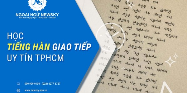 Học tiếng Hàn giao tiếp uy tín TPHCM